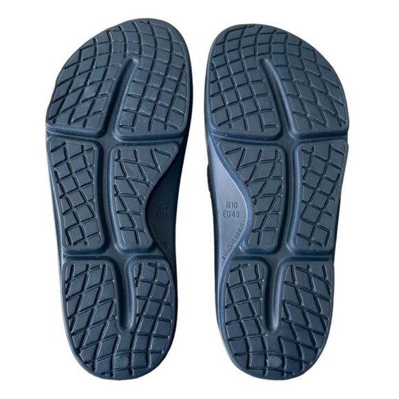 NWOB HUHV Navy Flip Flops Sandals Men’s Size 10 Arch Support Comfort New - Picture 7 of 9
